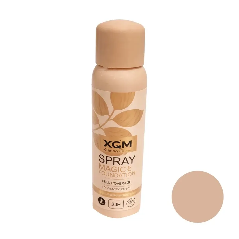 اسپری کرمپودری XQM | Spray Magic Foundation شماره 01 مناسب برای انواع پوست حجم 180 میلی لیتر 1 اسپری کرمپودری XQM | Spray Magic Foundation