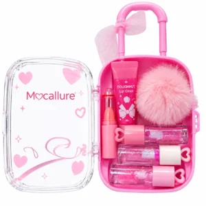 ست لیپ گلاس چمدانی موکالر Sweet Makeup Beauty Set