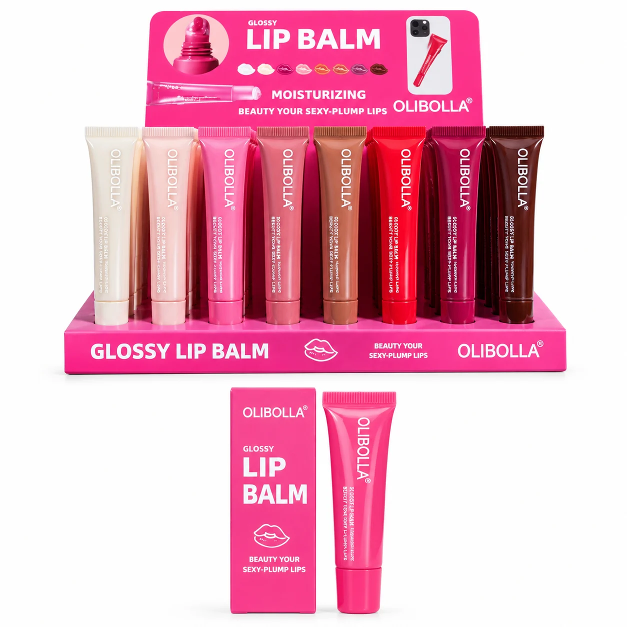 لیپ گلاس طرح رود اولیبولا | Glossy Lip Balm در ۸ رنگ 1 لیپ گلاس طرح رود اولیبولا | Glossy Lip Balm در ۸ رنگ